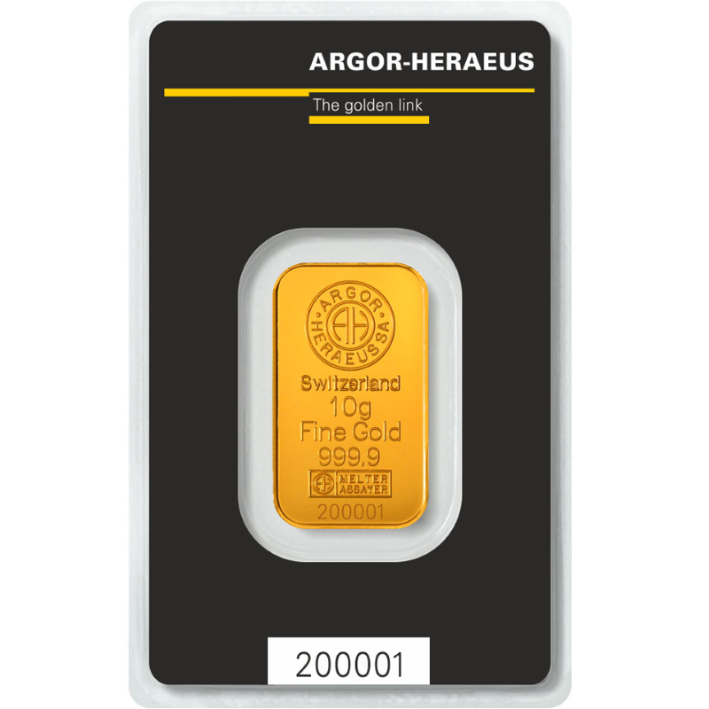 Argor Heraeus GoldSeed 10 gramos de oro Dispensor caso raro 