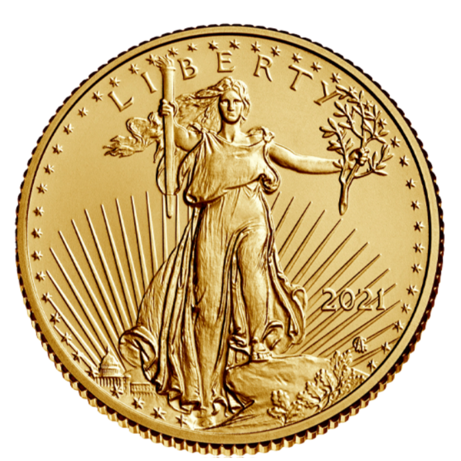 Moneda de oro American Eagle (USA) de 1/4 oz, Año vigente ComprarLingotes.com