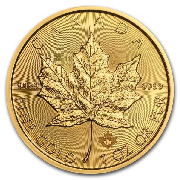 Moneda Maple Leaf de Oro